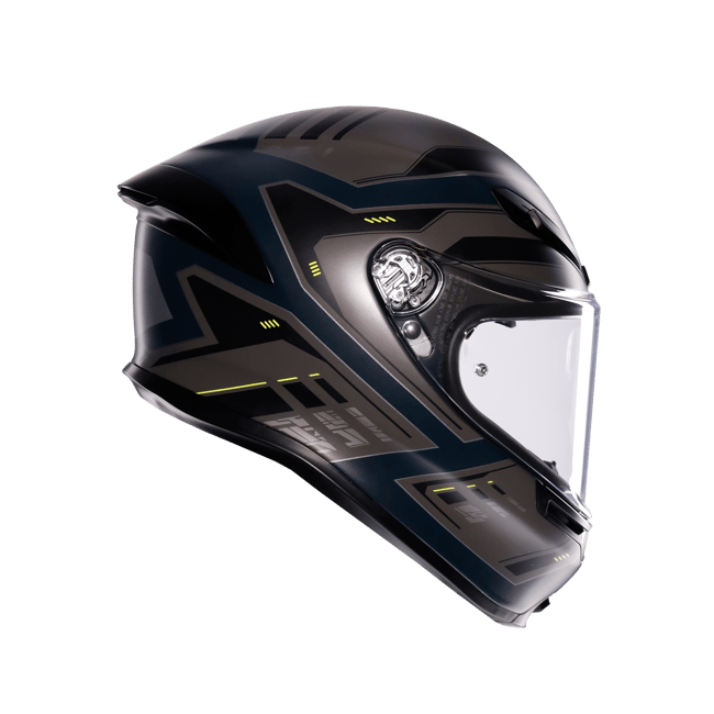 AGV K6 S ENHANCE - MATT GREY/ YELLOW FLUO