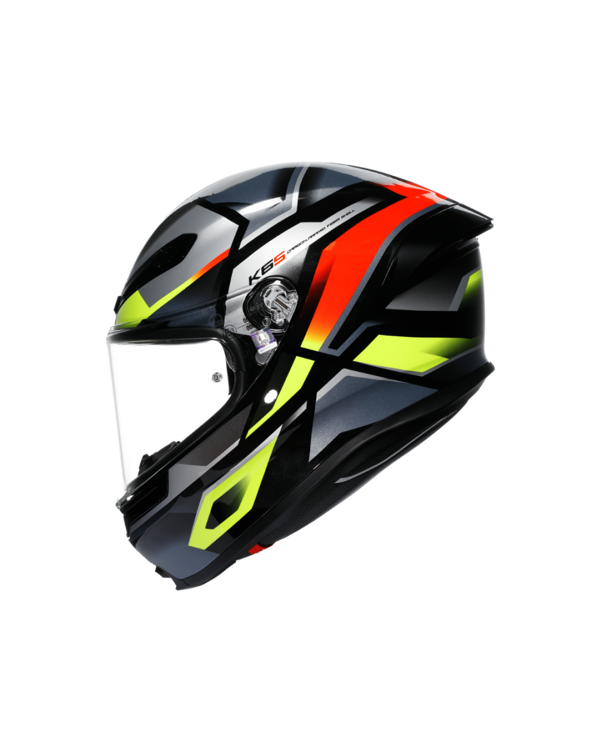AGV K6 S ERAZER - BLACK / RED / YELLOW FLUO