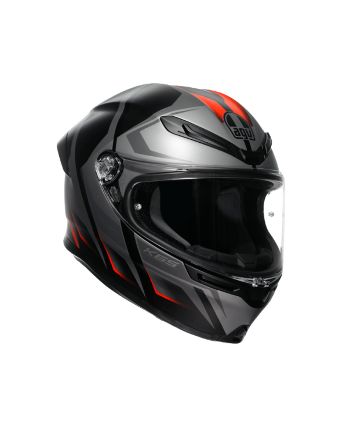 AGV K6 S KARVE MATT - BLACK / GREY / RED