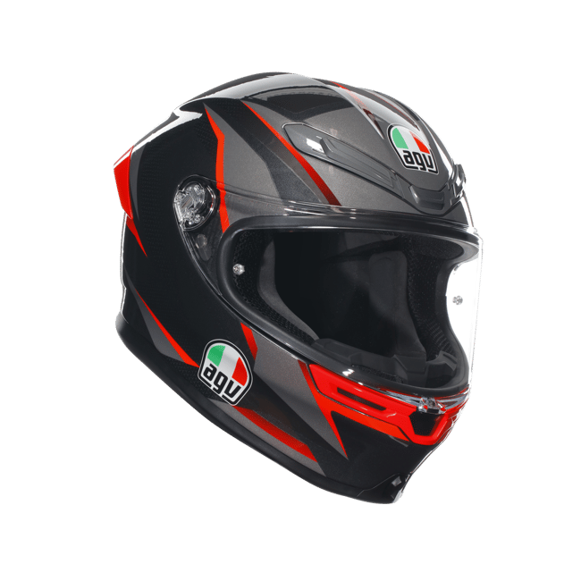 AGV K6 S SLASHCUT - BLACK / GREY / RED