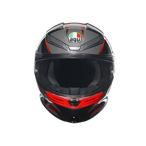 AGV K6 S SLASHCUT - BLACK / GREY / RED