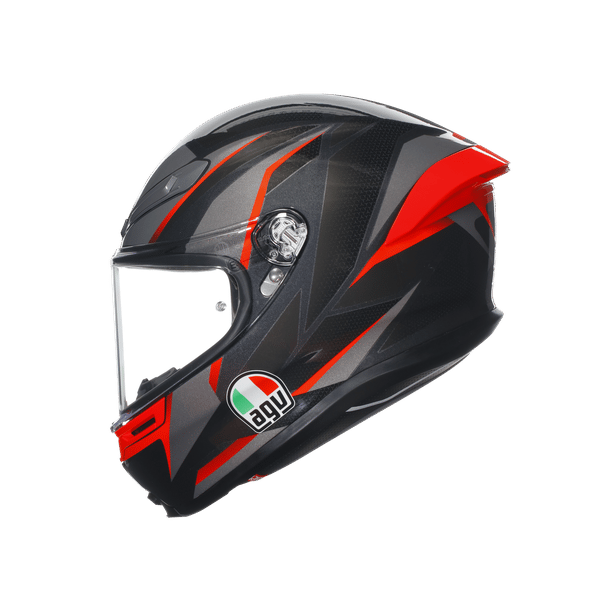 AGV K6 S SLASHCUT - BLACK / GREY / RED