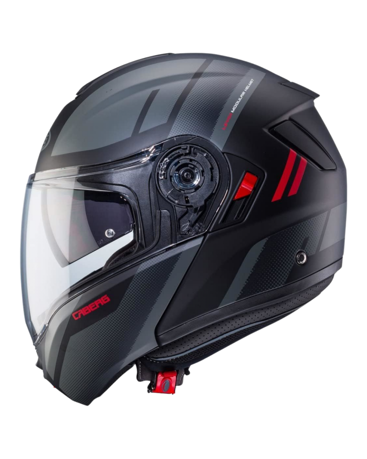 CABERG LEVO X MANTA MATT BLACK / ANTHRACITE / RED