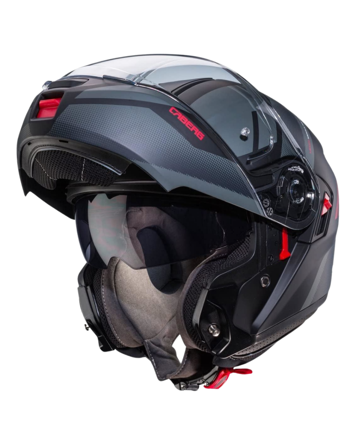 CABERG LEVO X MANTA MATT BLACK / ANTHRACITE / RED