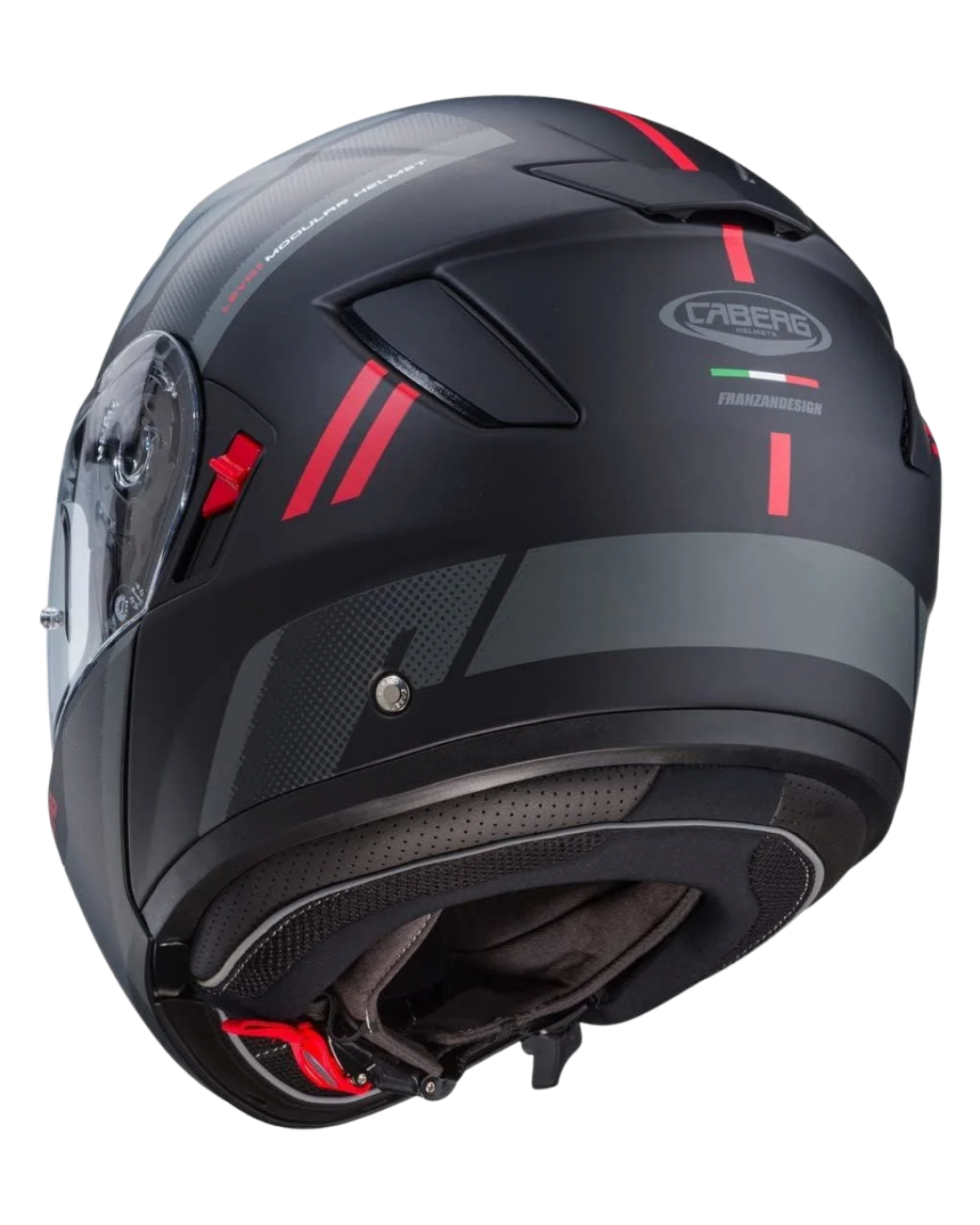 CABERG LEVO X MANTA MATT BLACK / ANTHRACITE / RED