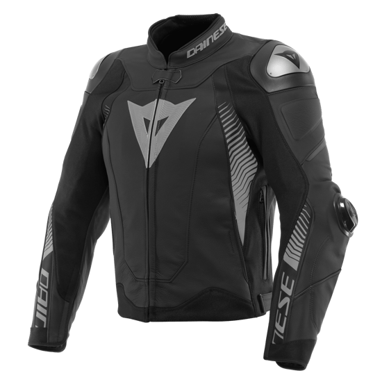 DAINESE SUPER SPEED 4 DERİ ERKEK MONT - BLACK / MATT CHARCOAL / GRAY