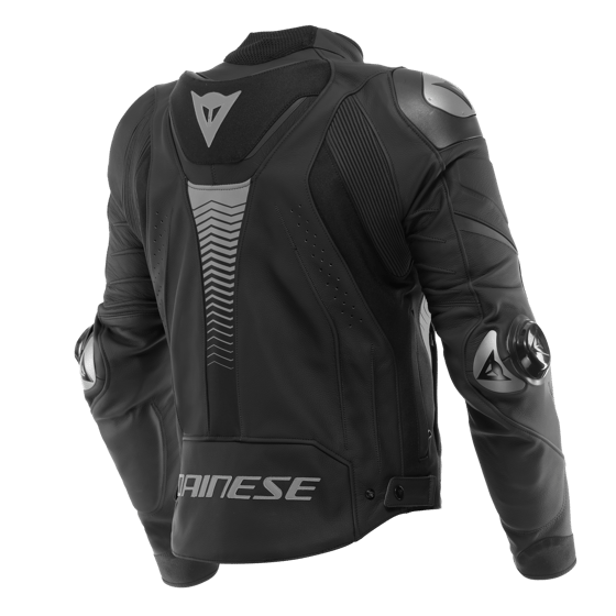 DAINESE SUPER SPEED 4 DERİ ERKEK MONT - BLACK / MATT CHARCOAL / GRAY
