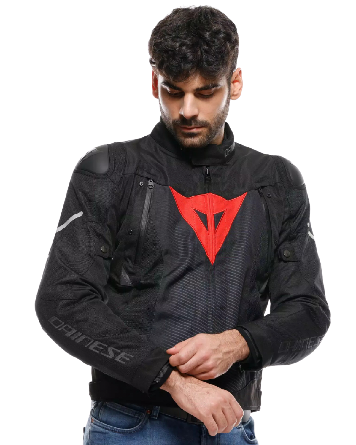 DAINESE SUPER SPRINT D-DRY ERKEK MONT - BLACK / BLACK / RED-LAVA DAINESE SUPER SPRINT D-DRY ERKEK MONT - BLACK / BLACK / RED-LAVA