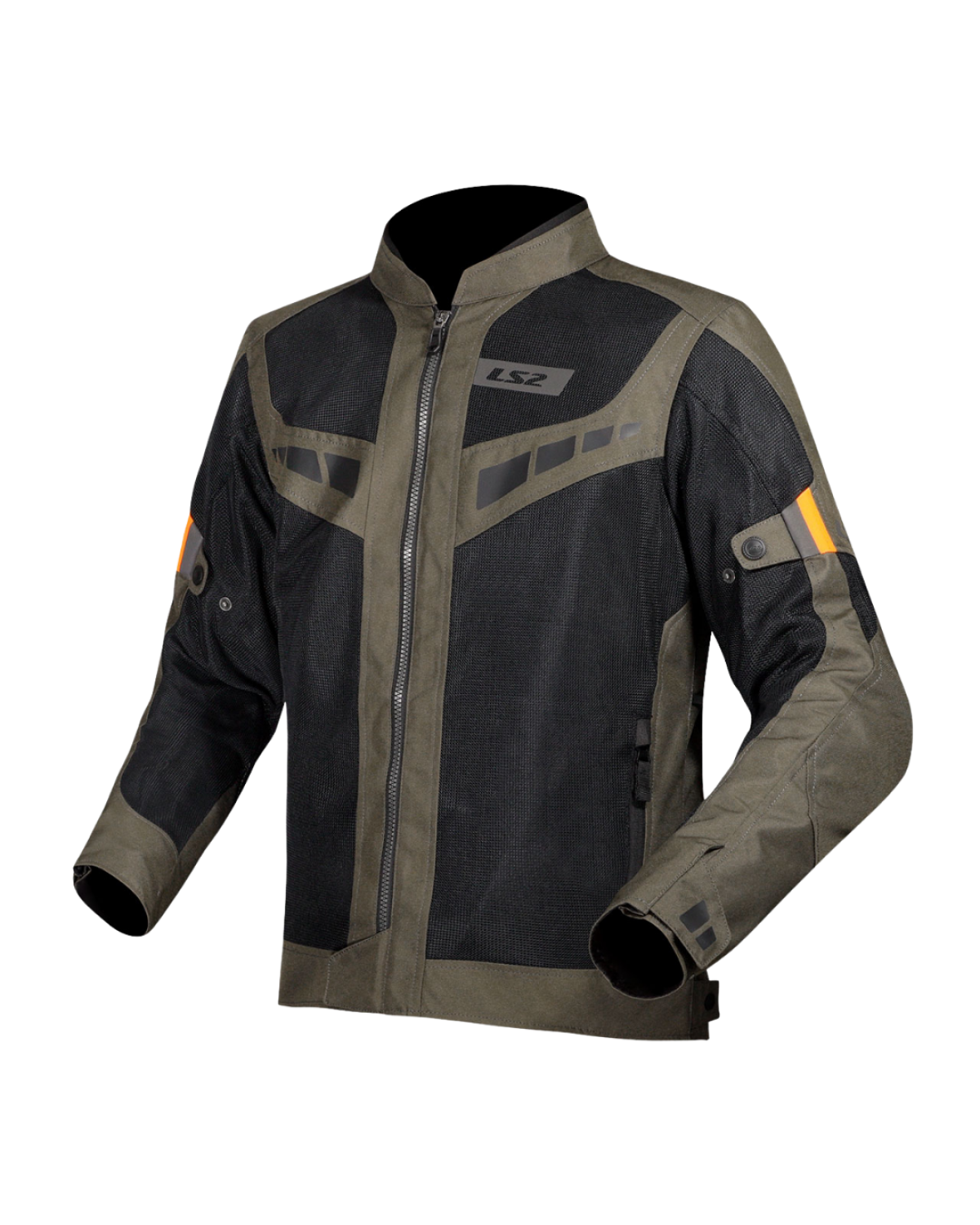 LS2 BLADE AIR ERKEK MONT - KHAKI BLACK HI-VI ORANGE