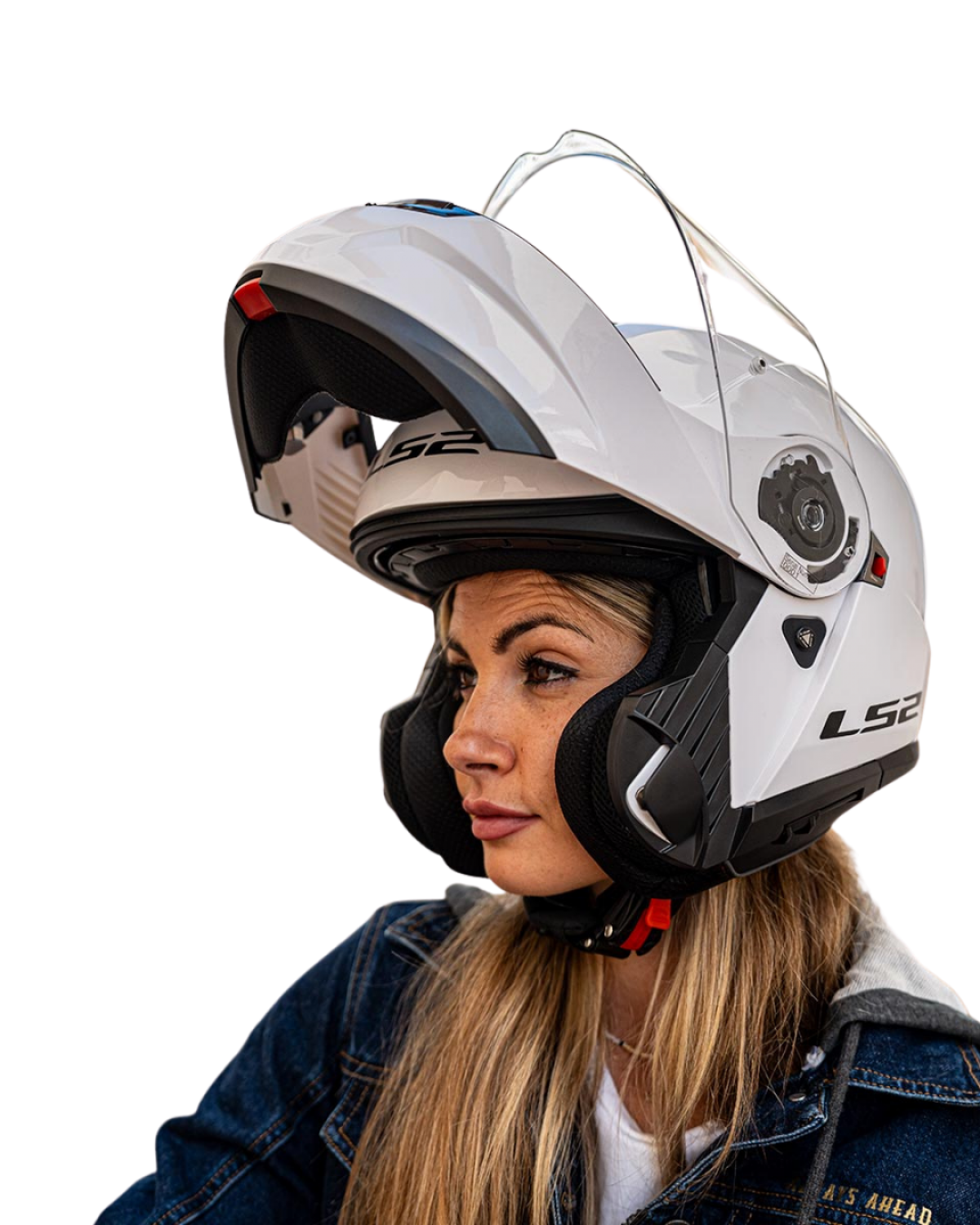 LS2 FF908 STROBE 2 - GLOSSY WHITE LS2 FF908 STROBE 2 - GLOSSY WHITE