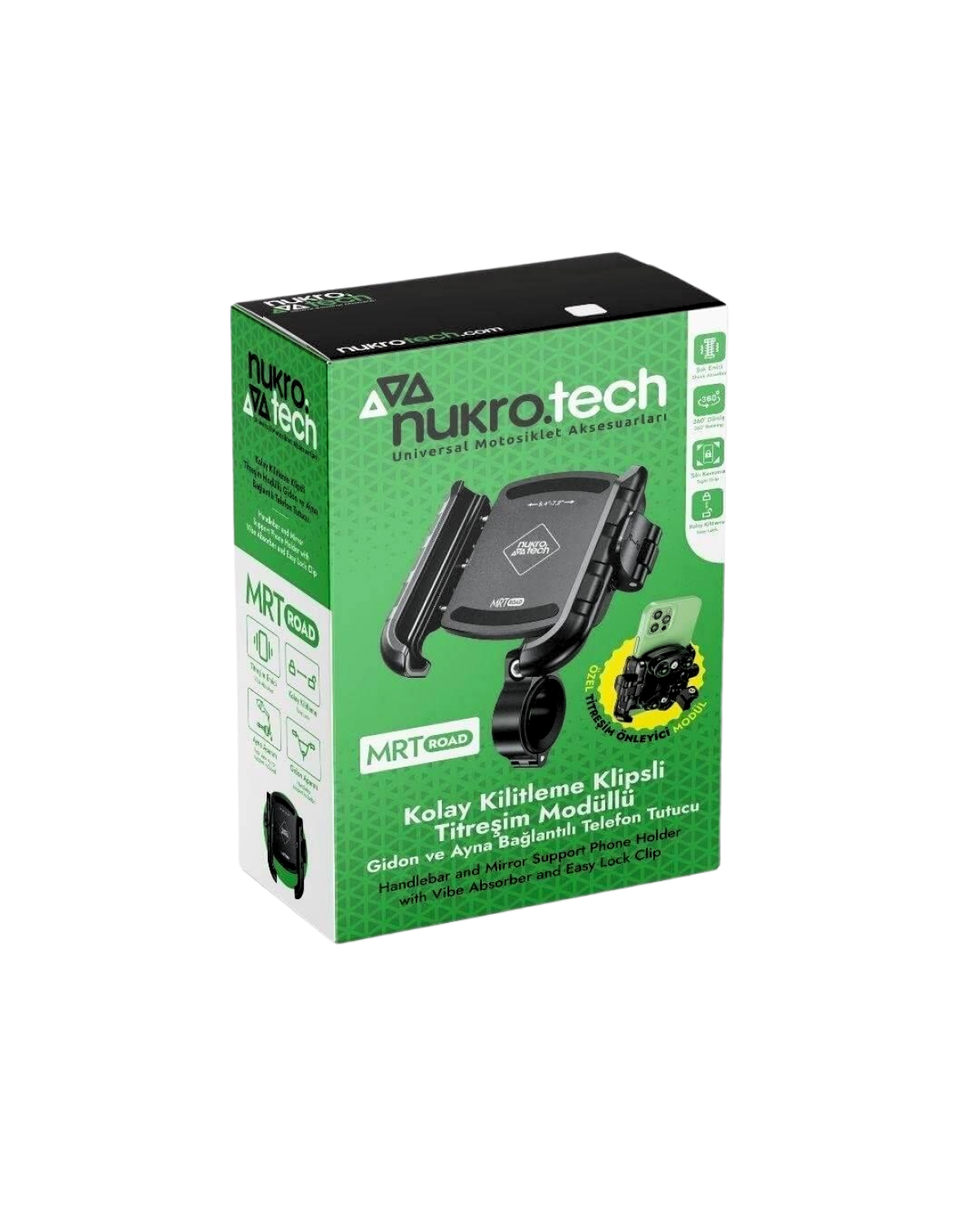 NUKROTECH MRT ROAD TİTREŞİM ENGELLEYİCİ TELEFON TUTUCU