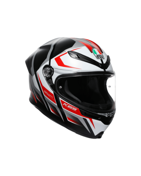 AGV K6 S KARVE MATT - BLACK / WHITE / RED