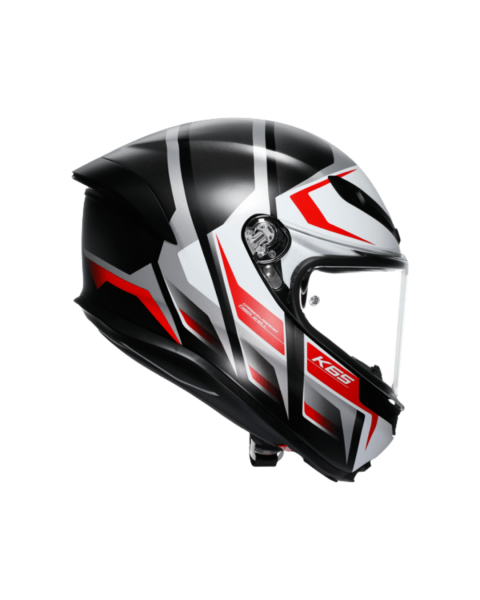 AGV K6 S KARVE MATT - BLACK / WHITE / RED