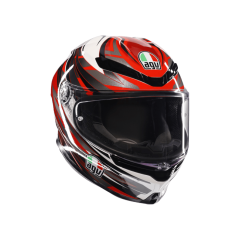 AGV K6 S REEVAL - WHITE / RED / GREY
