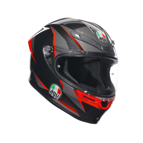 AGV K6 S SLASHCUT - BLACK / GREY / RED