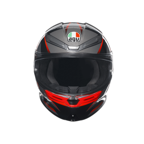 AGV K6 S SLASHCUT - BLACK / GREY / RED