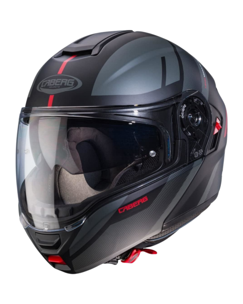 CABERG LEVO X MANTA MATT BLACK / ANTHRACITE / RED