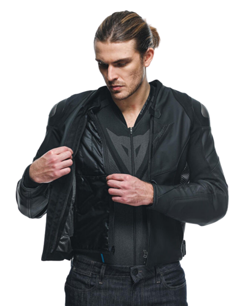 DAINESE AVRO 5 DERİ ERKEK MONT - BLACK / ANTHRACITE