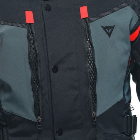 DAINESE CARVE MASTER 3 GORE-TEX ERKEK MONT - BLACK / EBONY / LAVA / RED