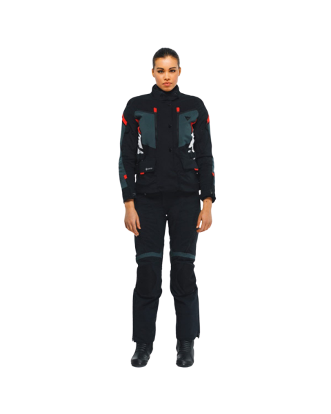 DAINESE CARVE MASTER 3 GORE-TEX KADIN MONT - BLACK / EBONY / LAVA-RED