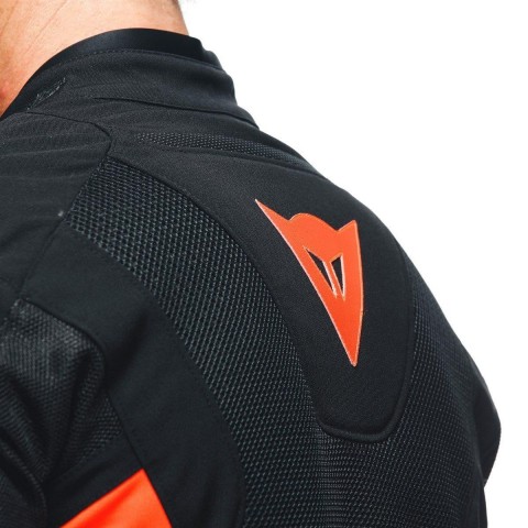 DAINESE ENERGYCA AIR TEKSTİL ERKEK MONT - BLACK / FLUO-RED