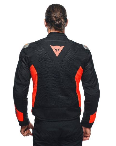 DAINESE ENERGYCA AIR TEKSTİL ERKEK MONT - BLACK / FLUO-RED