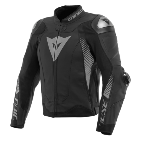 DAINESE SUPER SPEED 4 DERİ ERKEK MONT - BLACK / MATT CHARCOAL / GRAY