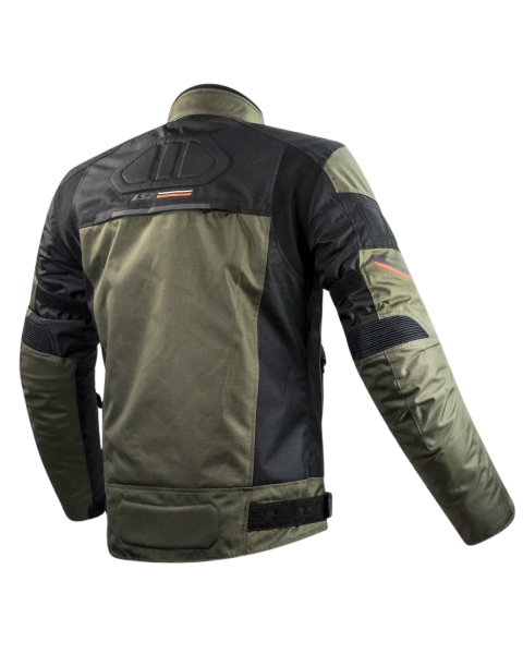 LS2 SHADOW ERKEK MONT - KHAKI BLACK HI-VI ORANGE