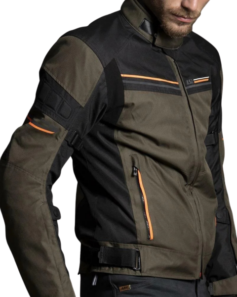 LS2 SHADOW ERKEK MONT - KHAKI BLACK HI-VI ORANGE