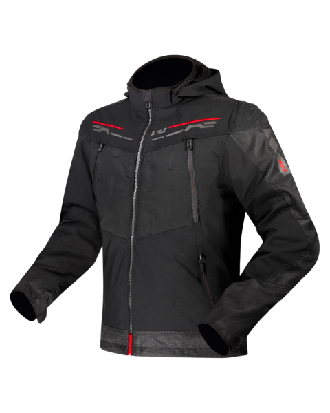 LS2 ZIRCONIUM EVO ERKEK MONT - BLACK RED