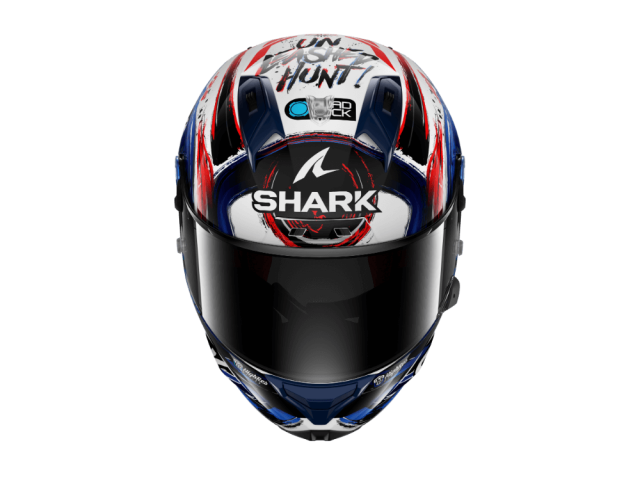 SHARK AERON GP FIM ZARCO SIGNATURE WKB - WHITE PEARL