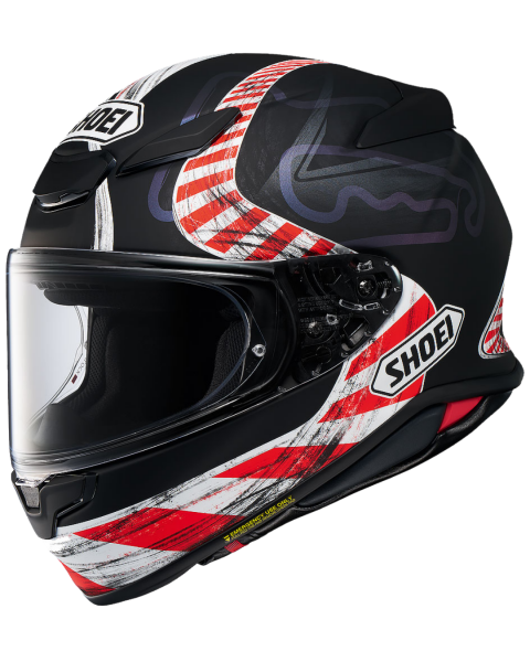 SHOEI NXR 2 KNEE DOWN TC-5 BLACK / RED