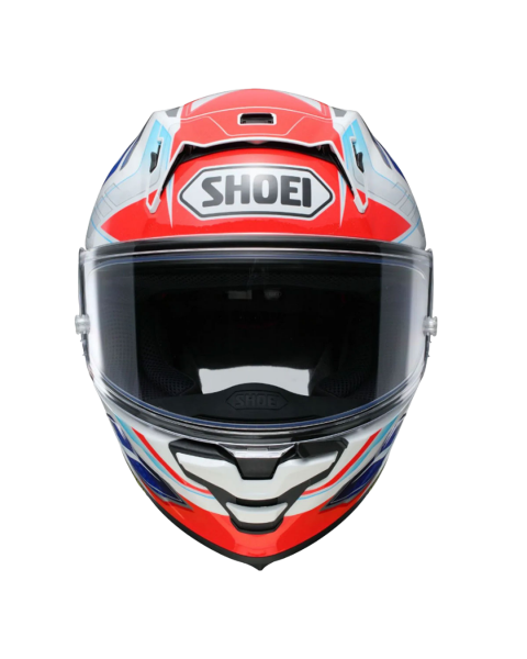 SHOEI X-SPR PRO ESCALATE TC-10 BLUE / RED