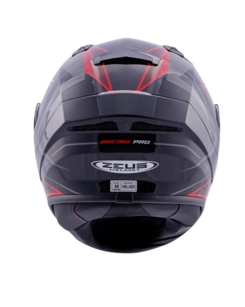 ZEUS ZS-826 - PEARL BLACK BK3 RED (PINLOCK DAHİL)