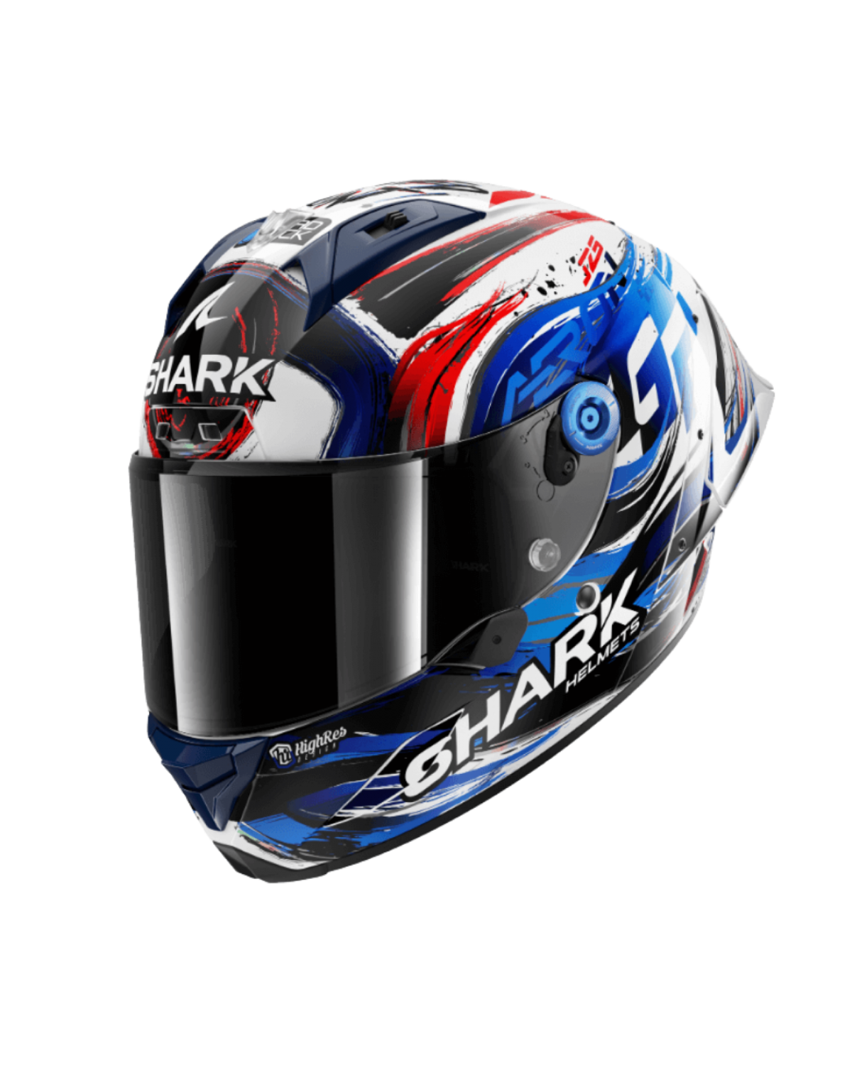 SHARK AERON GP FIM ZARCO SIGNATURE WKB - WHITE PEARL