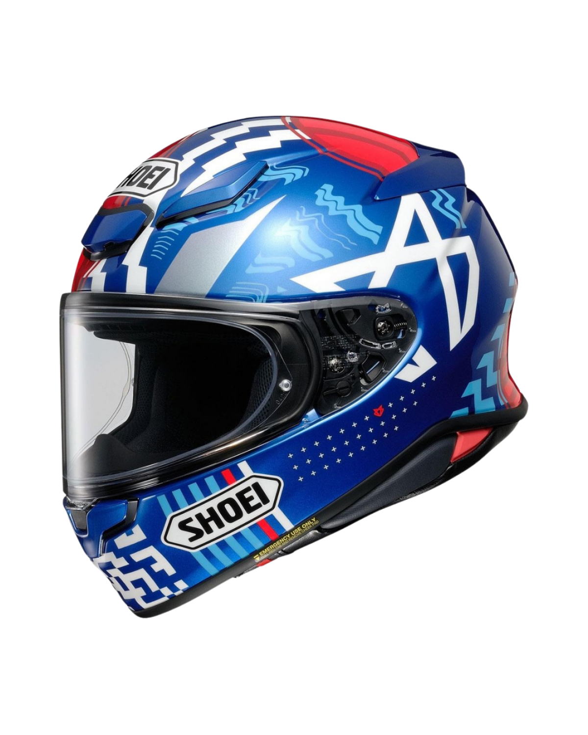 SHOEI NXR 2 DIGGIA TC-10 BLUE / RED SHOEI NXR 2 DIGGIA TC-10 BLUE / RED