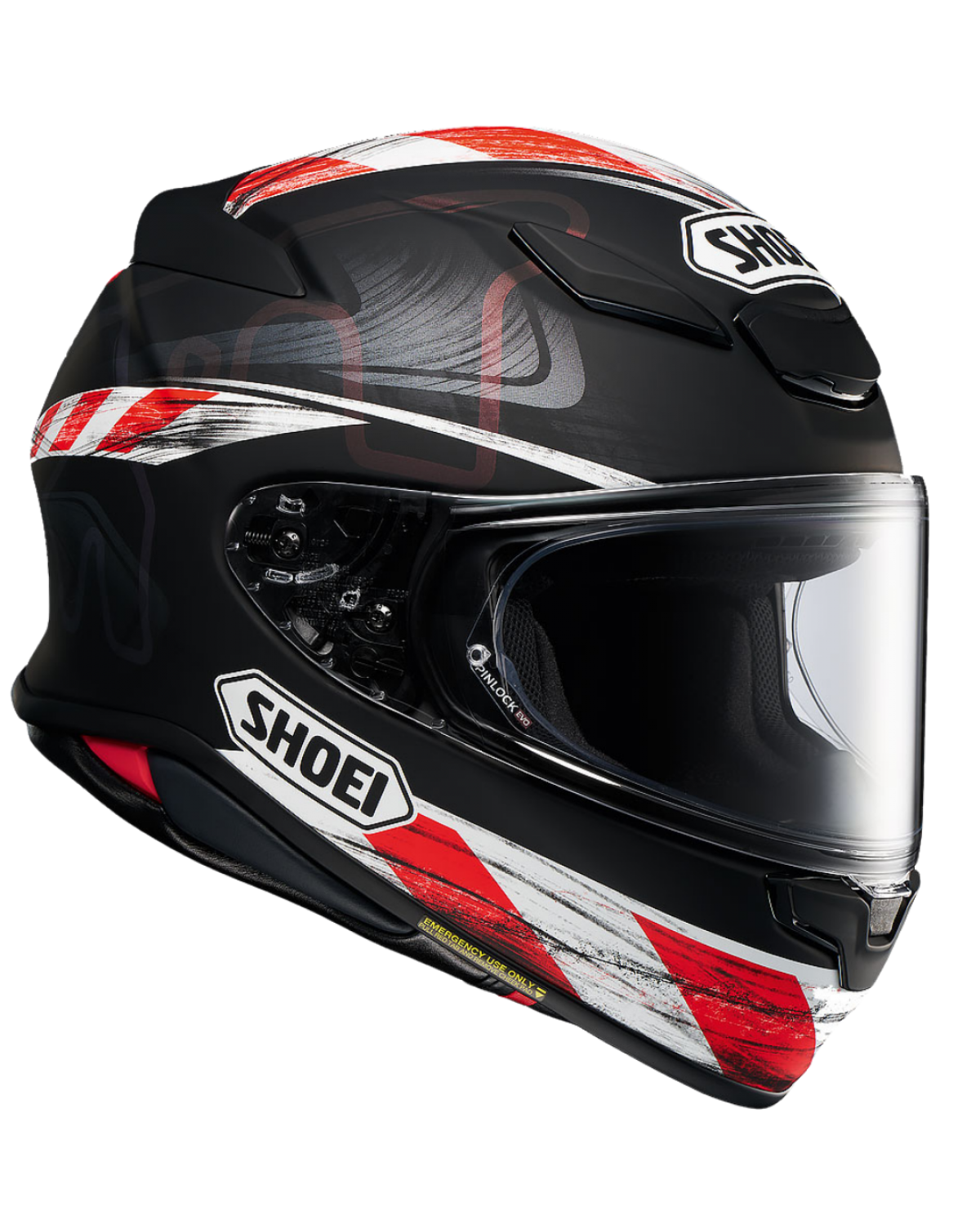 SHOEI NXR 2 KNEE DOWN TC-5 BLACK / RED