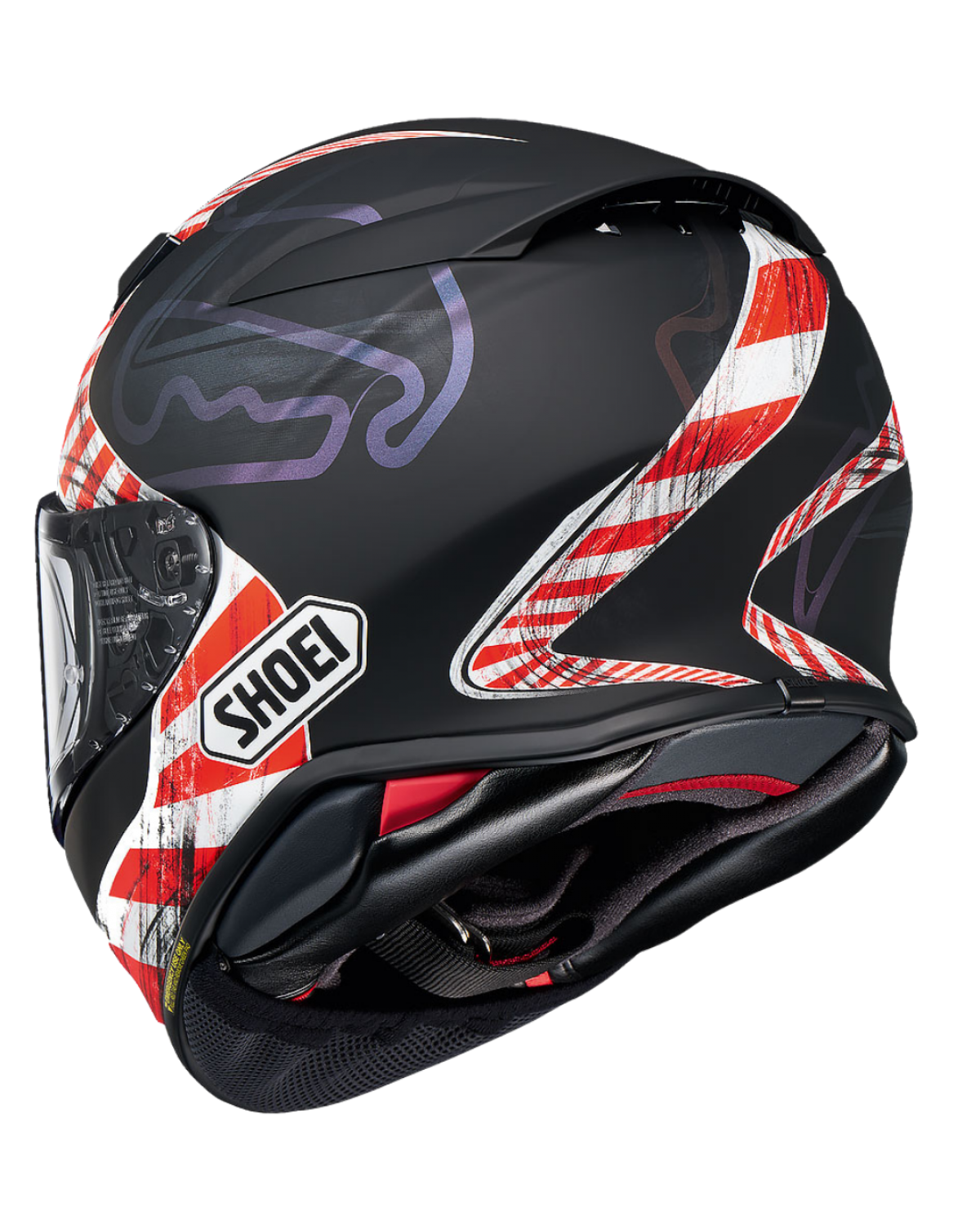 SHOEI NXR 2 KNEE DOWN TC-5 BLACK / RED SHOEI NXR 2 KNEE DOWN TC-5 BLACK / RED