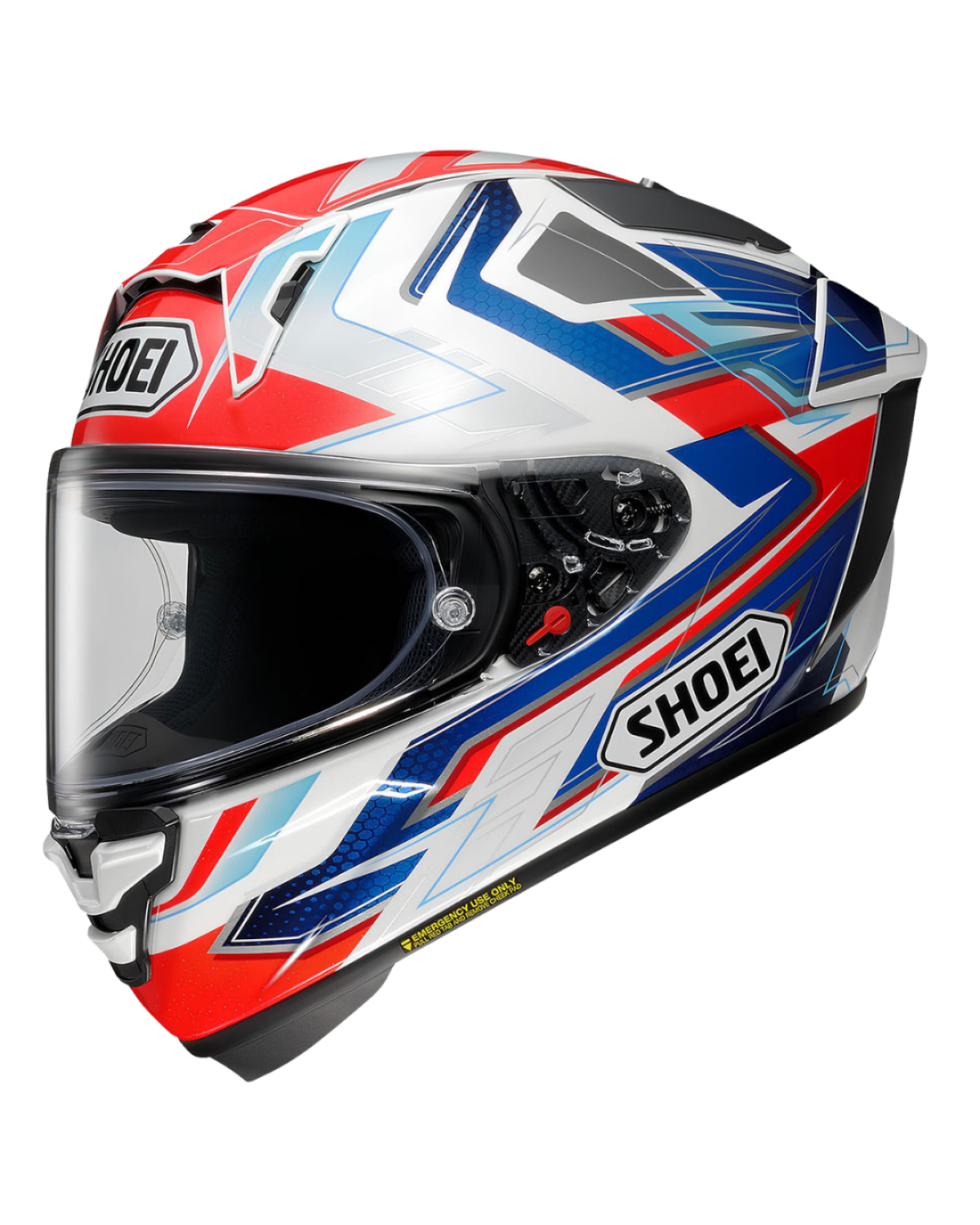 SHOEI X-SPR PRO ESCALATE TC-10 BLUE / RED