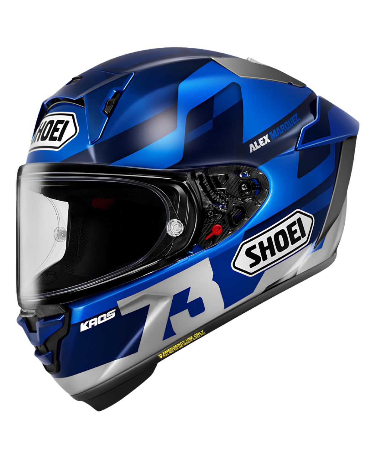 SHOEI X-SPR PRO MARQUEZ73 V3 TC-2 BLUE / SILVER