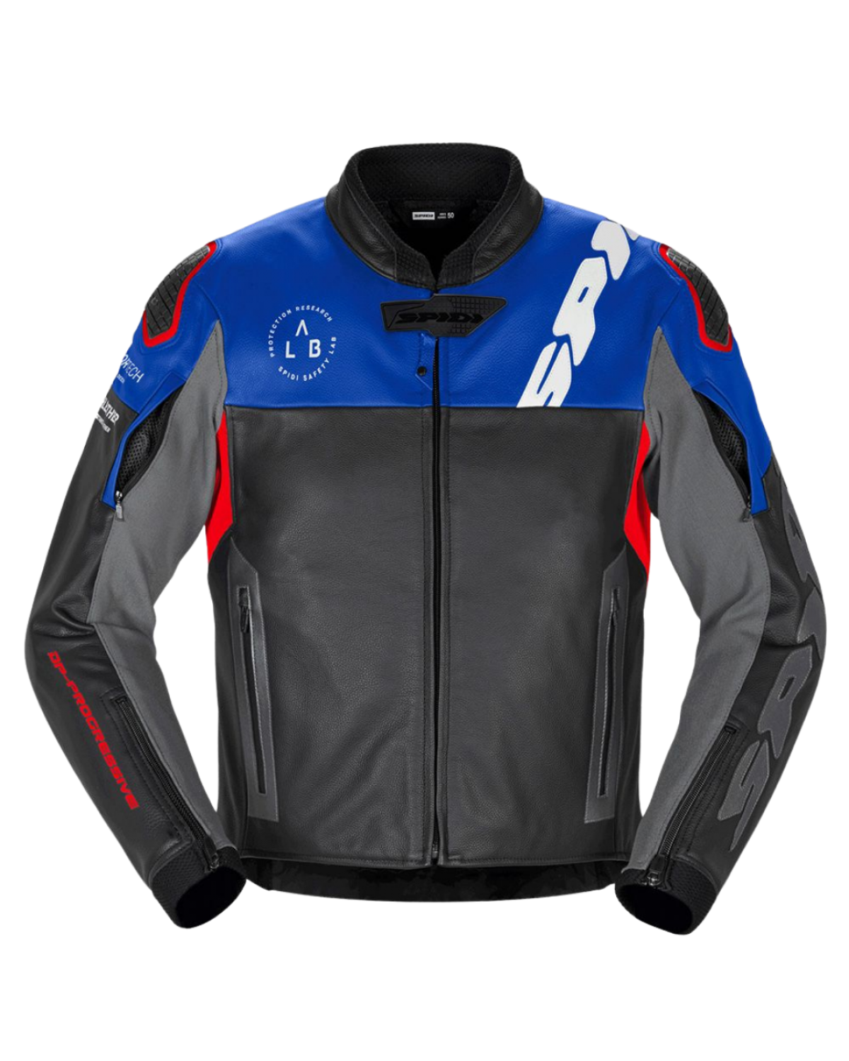 SPIDI DP PROGRESSIVE DERİ ERKEK MONT - BLACK / RED / BLUE SPIDI DP PROGRESSIVE DERİ ERKEK MONT - BLACK / RED / BLUE