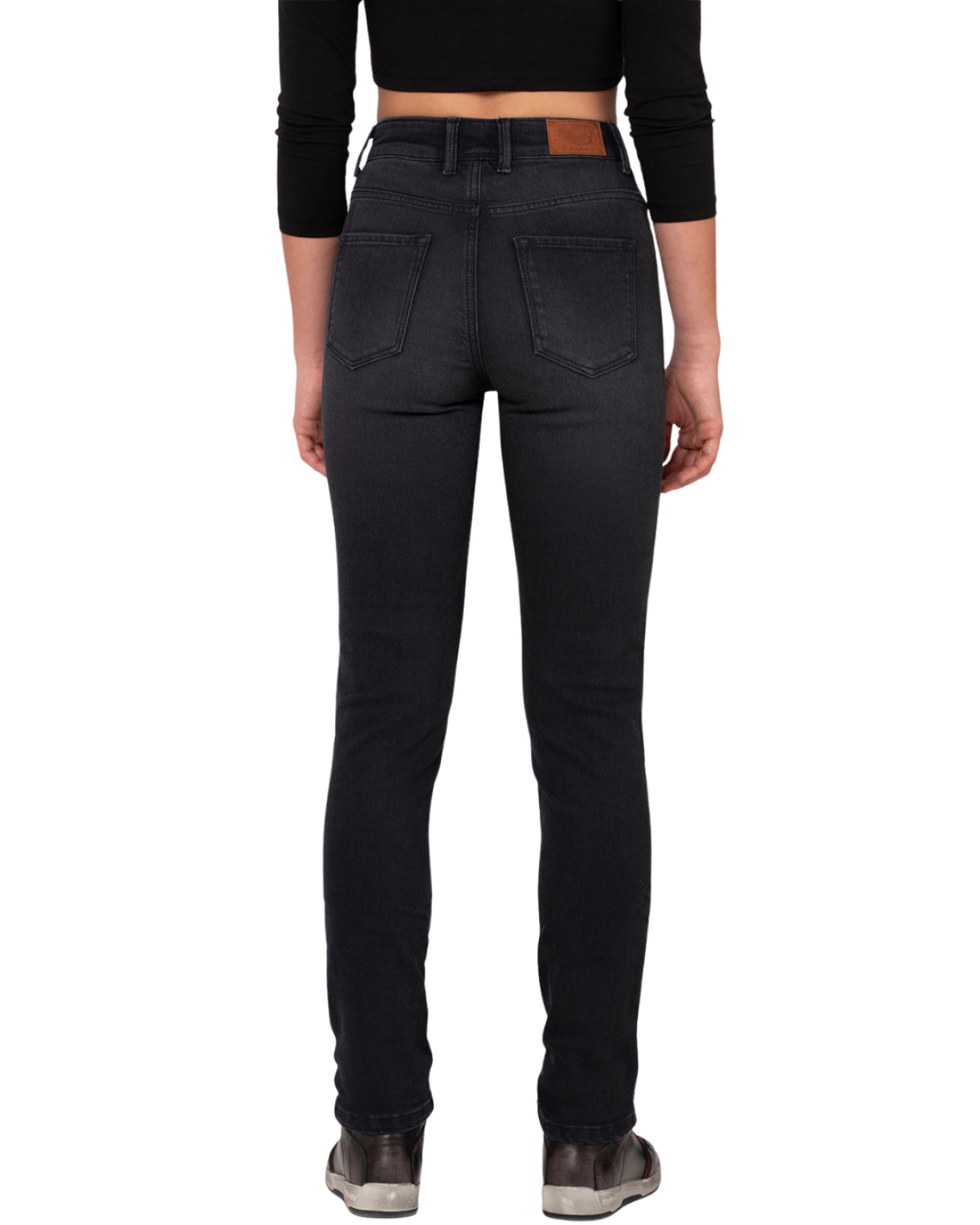 THE BIKER JEANS LUCY BLACK KADIN PANTOLON - CORDURA