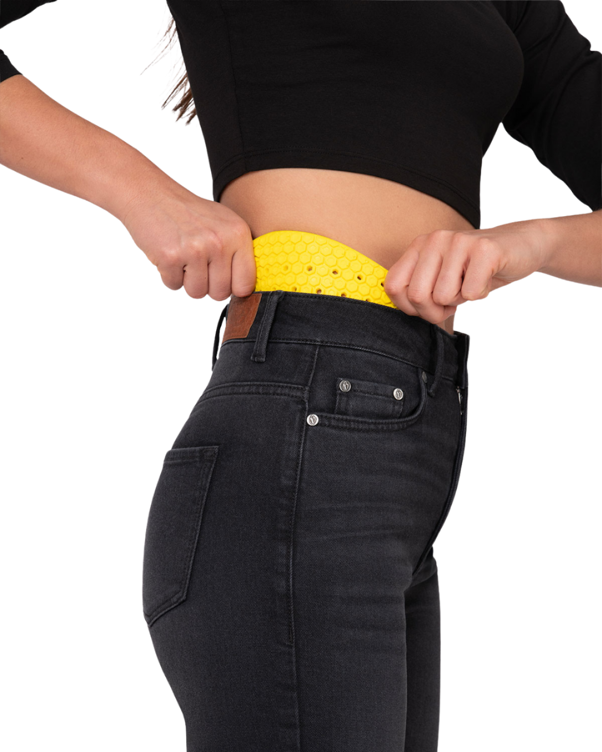 THE BIKER JEANS LUCY BLACK KADIN PANTOLON - CORDURA