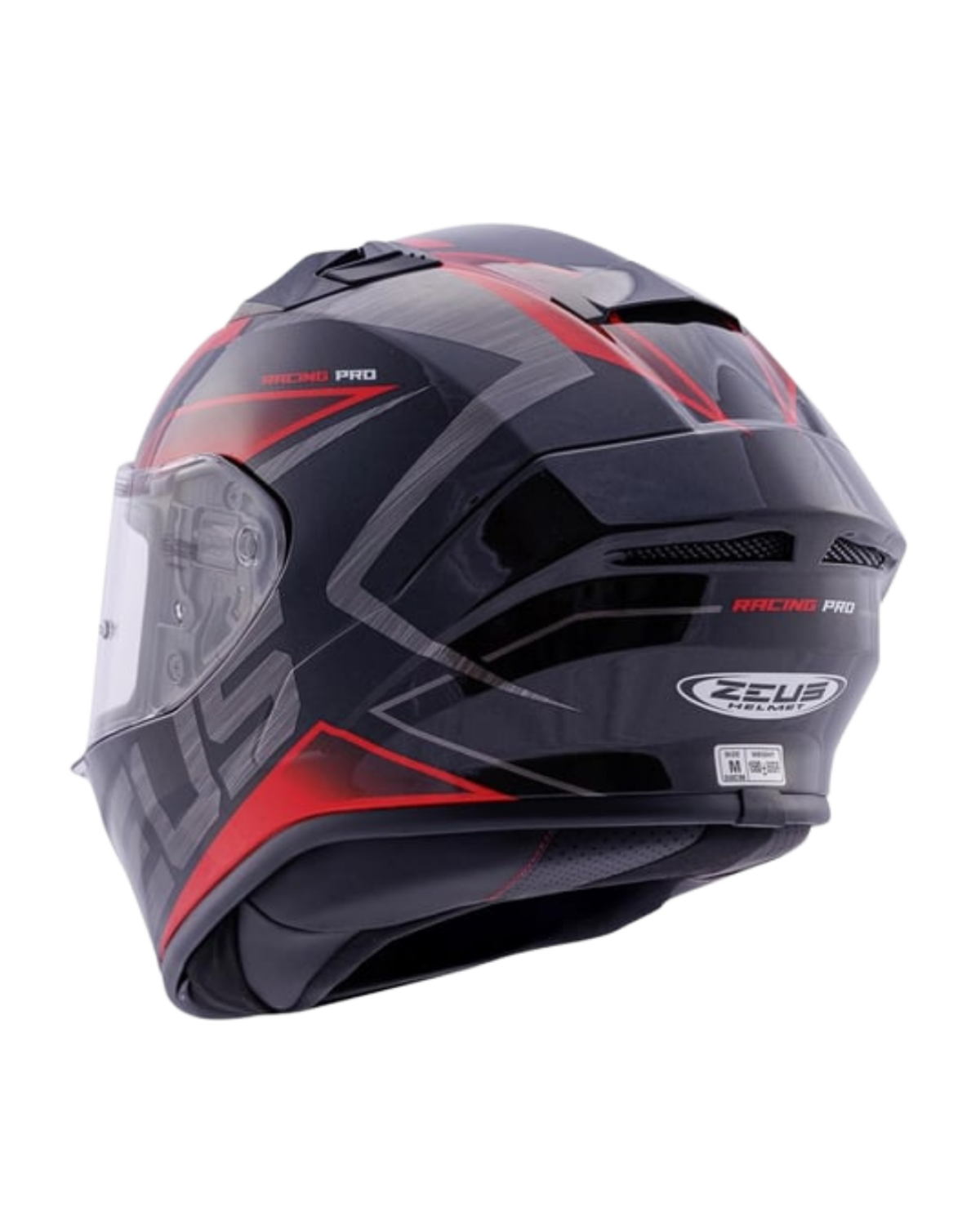 ZEUS ZS-826 - PEARL BLACK BK3 RED (PINLOCK DAHİL)
